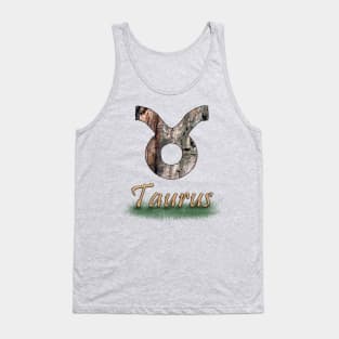 Taurus Zodiac sign Tank Top